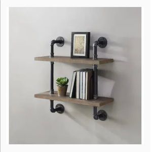 Allen +Roth Rustic Tiered Shelf